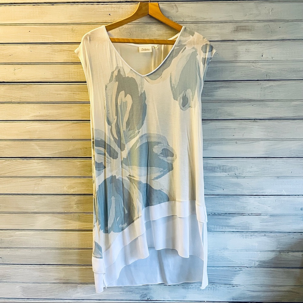 Anthropologie- Deletta- Size Medium Sleeveless Tunic